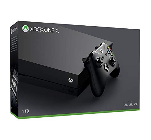 Microsoft Xbox One X 1TB Console with Wireless Controller: Xbox One X Enhanced, HDR, Native 4K, Ultra HD (Renewed)