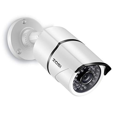 ZOSI 1080P 4-in-1 TVI/CVI/AHD/CVBS CCTV Security Camera 36 IR LEDs Outdoor Night Vision 100ft 3.6mm Bullet Camera Aluminum Metal Housing, Compatible for HD-TVI, AHD, CVI, and CVBS/960H analog DVR