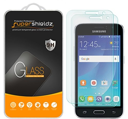 [2-Pack] Supershieldz for Samsung (Galaxy Express 3) Tempered Glass Screen Protector, Anti-Scratch, Anti-Fingerprint, Bubble Free, Lifetime Replacement