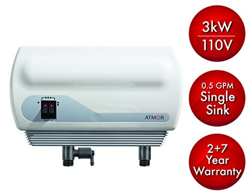 Atmor AT-900-03 Single Sink 3kw/110V, 0.5 GPM Point-Of-Use Tankless Electric Water Heater and 0.5 GMP Sink Aerator