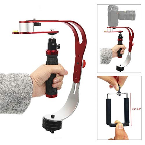 Yaekoo Handheld video camera stabilizer Steadicam for GoPro, Smartphone, DSLR, Camcorder, Canon, Nikon or any camera up to 2.1 lbs.