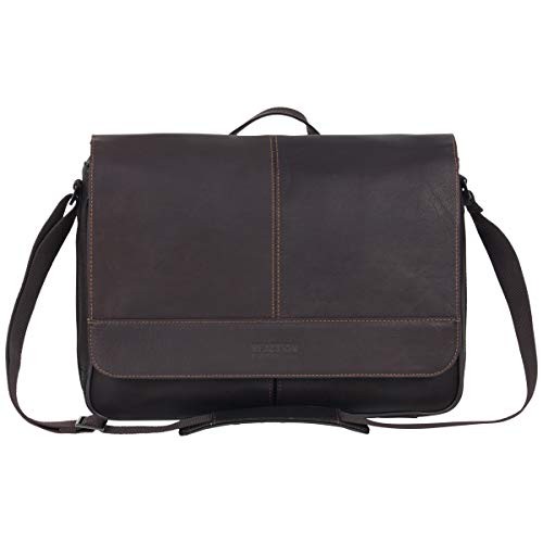 colombian leather single gusset messenger bag