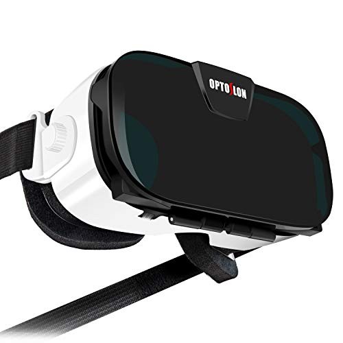 Virtual Reality Headset, OPTOSLON 3D VR Glasses for Mobile Games and Movies, Compatible 4.7-6.2 inch iPhone/Android Phone, Including iPhone XS/X/8/8Plus/7/7Plu