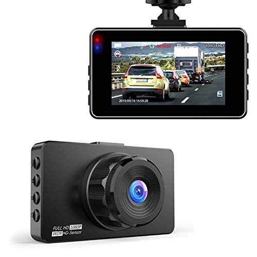 Dash Cam, Hexdeer Dash Camera Recorder FHD 1080P, Car Cam Vehicle DVR with 3 Inch LCD, 170° Wide Angle, Super Night Vision, WDR, G-Sensor, Loop Recording