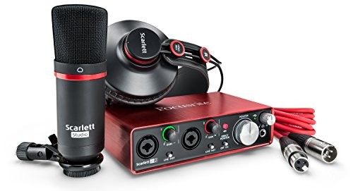 Focusrite Scarlett 2i2 Studio (2nd Gen) USB Audio Interface and Recording Bundle with Pro Tools | First