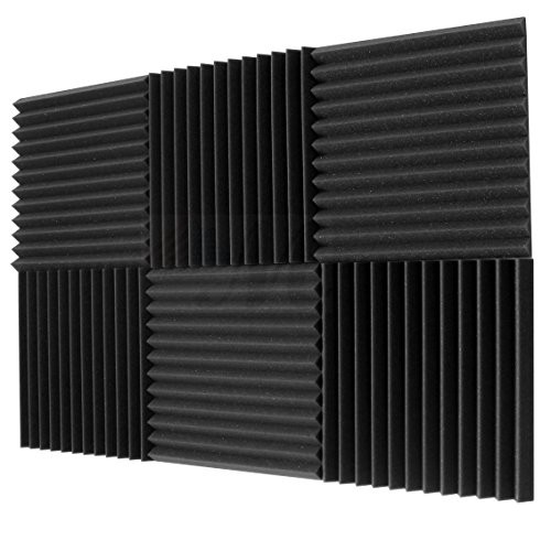 6 Pack- Acoustic Panels Studio Foam Wedges 1" X 12" X 12"