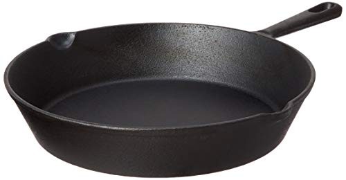 Jim Beam JB0195 Su Set of 3 Pre-Seasoned Cast Iron Skillet Set | Heavy-Duty Construction for Superior Heat Retention & Even Cooking,6 1/4,7 3/4,9 3/4 , Black