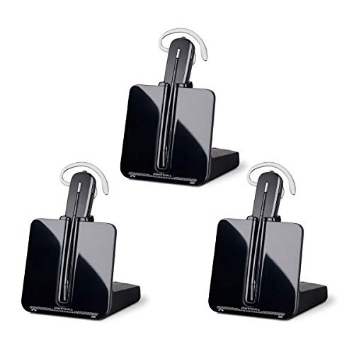 Plantronics CS540 DECT Wireless Headset, Convertible, 3-Pack