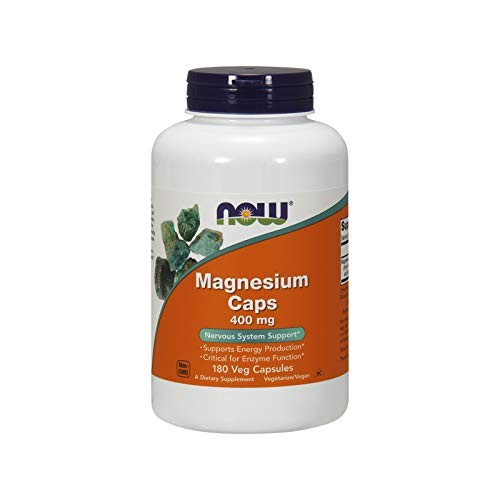 NOW Supplements, Magnesium 400 mg, 180 Capsules