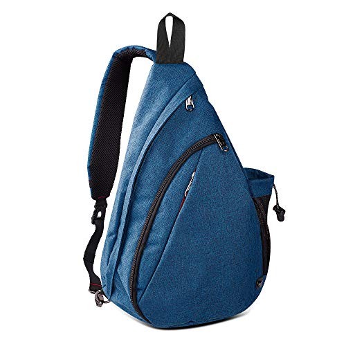 OutdoorMaster Sling Bag - Crossbody Backpack for Women & Men (Azure Blue)
