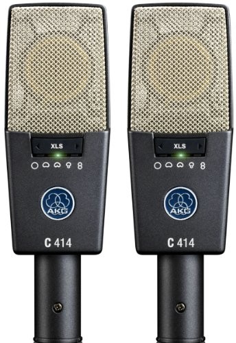 AKG Pro Audio C414 XLS Stereoset Instrument Condenser Microphone, Multipattern