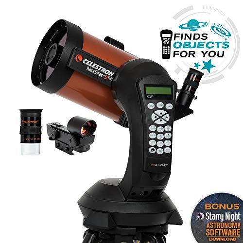 Celestron - NexStar 5SE Telescope - Computerized Telescope for Beginners and Advanced Users - Fully-Automated GoTo Mount - SkyAlign Technology - 40,000+ Celestial Objects - 5-Inch Primary Mirror