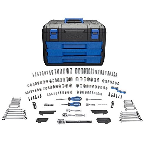 Kobalt 227-Piece Standard/Metric Mechanics Tool Set with Case 86756