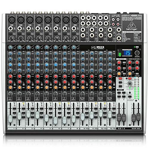 Behringer Xenyx X2222USB Premium 22-Input 2/2-Bus Mixer with USB/Audio Interface