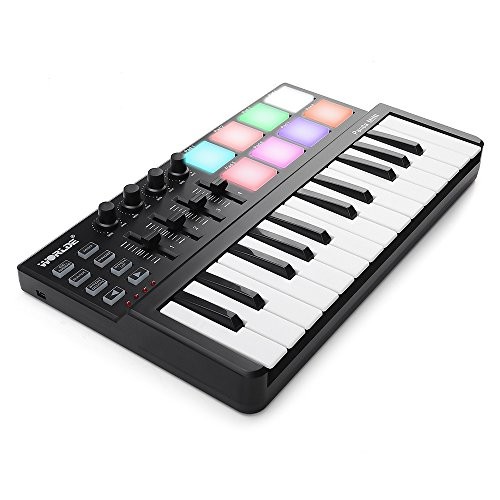 Worlde Panda MINI Portable 25 Keys USB Keyboard MIDI Controller with Colorful Drum Pad