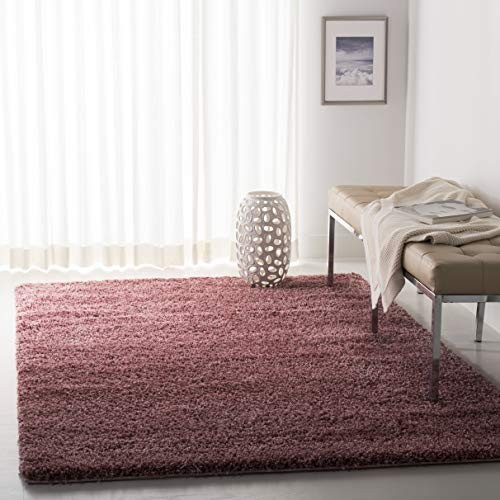 Safavieh California Premium Shag Collection SG151-3737 Rose Area Rug (4' x 6')