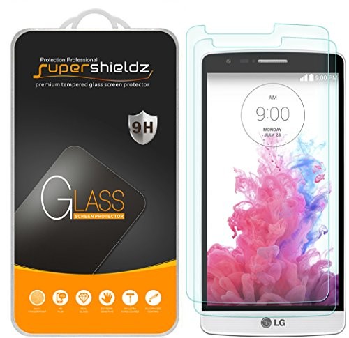 Supershieldz [2-Pack] for LG G3 Tempered Glass Screen Protector, Anti-Scratch, Anti-Fingerprint, Bubble Free, Lifetime Replacement