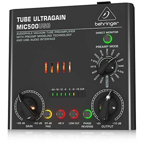 BEHRINGER TUBE ULTRAGAIN MIC500USB