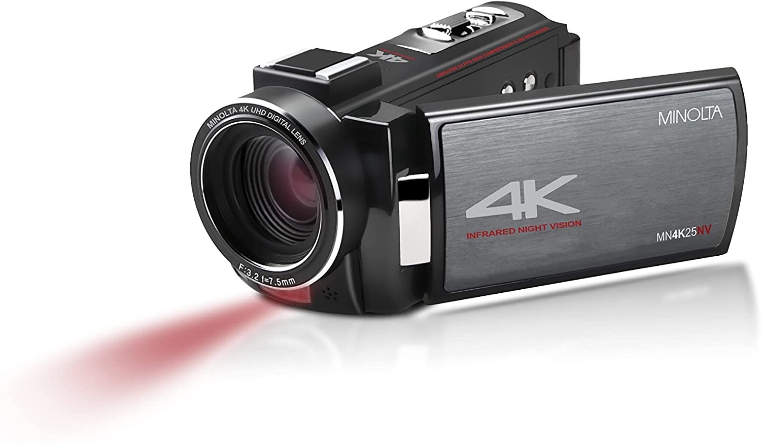 Minolta 4K Ultra HD 30 Mega Pixels Night Vision Digital Camcorder, MN4K20NV