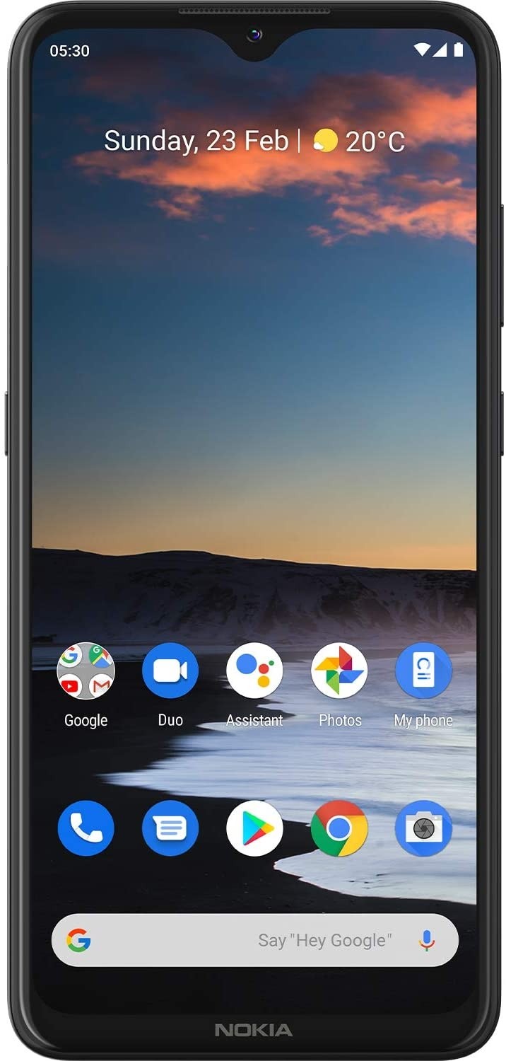 Nokia 5.3 | Android 10 | Unlocked Smartphone | 2-Day Battery | Single SIM | 4/64GB | 6.55-Inch Screen | 13MP Quad Camera | Charcoal 