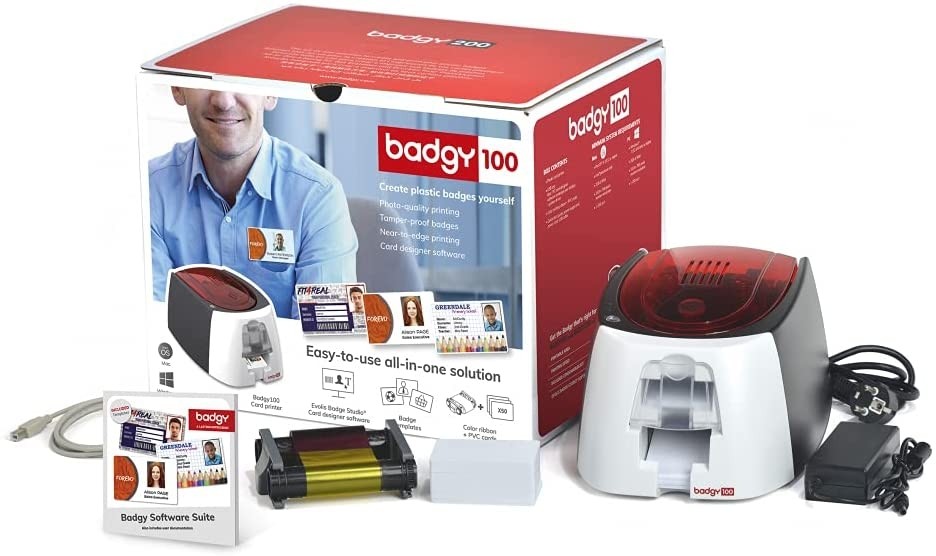 Evolis Badgy100 Plastic ID Card Solution 