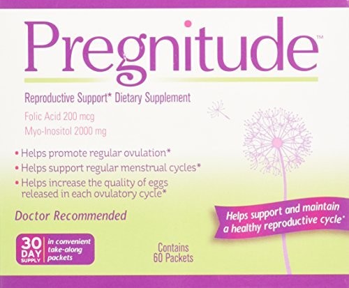 Pregnitude Reproductive Dietary Supplement - 60 Fertility Support Packets - Can Promote Regular Ovulation, Regular Menstrual Cycles, and Increase Quality of Eggs