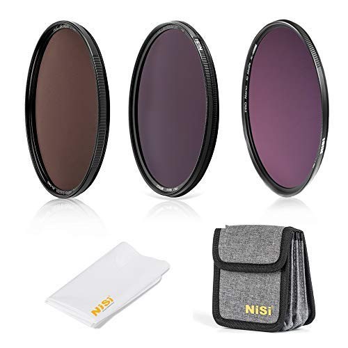 NiSi 67mm Circular Filter ND Filter Kit, Including ND8(3 Stops), ND64(6 Stops)+CPL, ND1000(10 Stops) and Filter Pouch