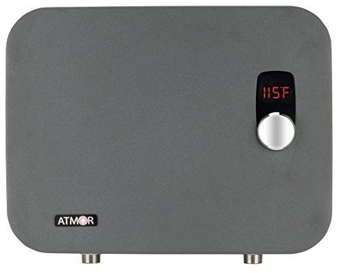 Atmor AT-910-24TP ThermoPro 24 kW/240V 4.6 GPM Digital Tankless Electric Water Heater, Grey