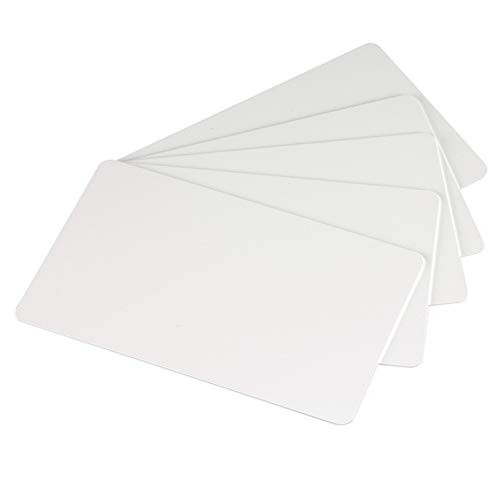 Premium White Blank Plastic CR80 30 Mil PVC Cards for ID Badge Printers 500 Pack