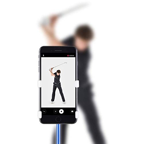 SelfieGolf Record Golf Swing-Cell Phone Clip Holder and Training Aid by TM-Golf Accessories |The Winner of The PGA Best of 2017 |Compatible with Any Smart Phone,Quick Set Up (Matte Black)