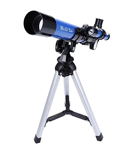 MaxUSee Kids Telescope 400x40mm with Tripod & Finder Scope, Portable Telescope for Kids & Beginners, Travel Scope with Moon Mirror, Stars & Moon map Included