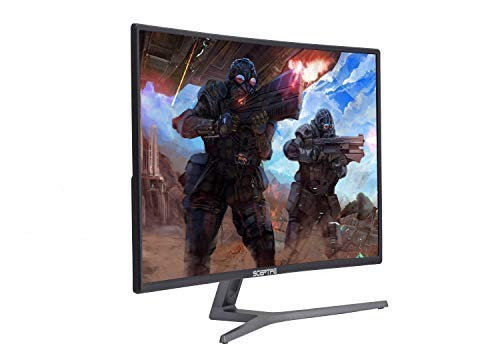 Sceptre C248B-144R 24-Inch Curved 144Hz Gaming Monitor HDMI DisplayPort DVI, Metal Black 2018