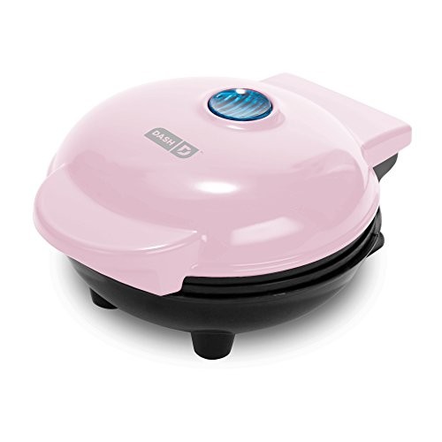 Dash DMS001PK Mini Maker Electric Round Griddle for Individual Pancakes, Cookies, Eggs & other on the go Breakfast, Lunch & Snacks with Indicator Light + Included Recipe Book - Pink