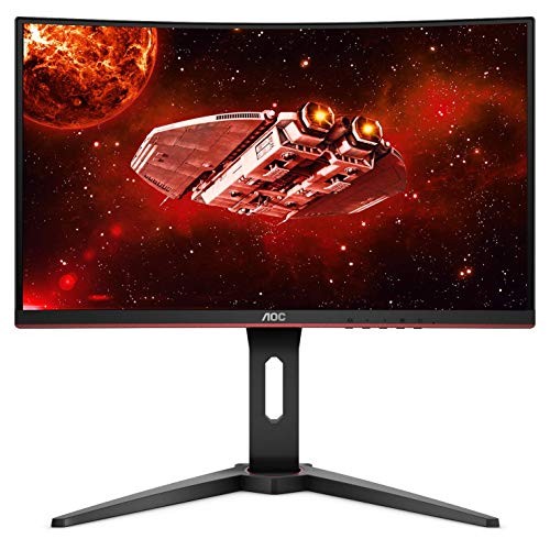 AOC CQ27G1 27" Curved Frameless Gaming Monitor QHD/2K, 1ms, 144Hz, FreeSync, DisplayPort/HDMI/VGA, Height adjustable, 3-Year Zero-Bright Dot