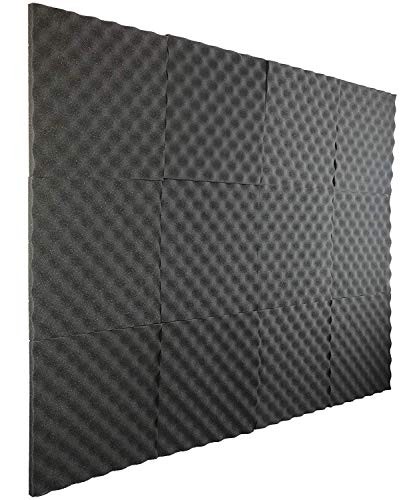 New Level 12 Pack- Acoustic Panels Studio Foam Egg Crate 1" X 12" X 12"