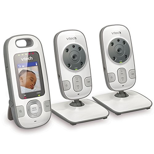 VTech VM312-2 Video Baby Monitor with Patrol-Screen Viewing, Night Vision, Talk-Back Intercom & 1,000 feet of Range with 2 Cameras