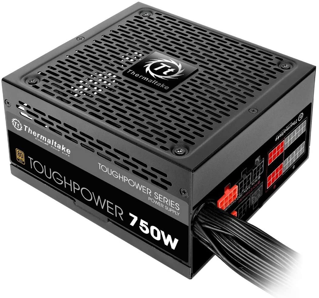 Thermaltake Toughpower 750W 80 Plus Gold Semi Modular PSU ATX 12V or EPS 12V Ultra Quiet Power Supply PS-TPD-0750MPCGUS-1