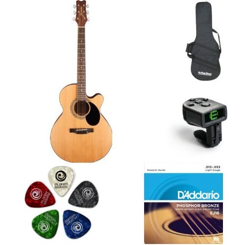 Jasmine S34C NEX Acoustic Guitar Bundle