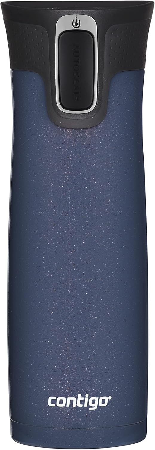 Contigo AUTOSEAL West Loop Vacuum-Insulated Stainless Steel Travel Mug with Easy-Clean Lid, 20oz., Midnight Berry