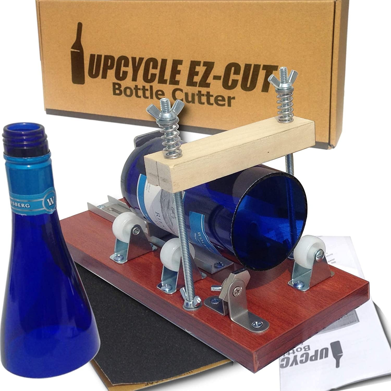 Upcycle EZ-Cut Bottle Cutter, New Precision Bottle Cutting Machine for Perfect Cuts, Spring-Force Technology 