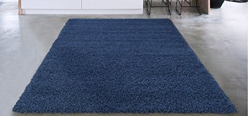 Sweet Home Stores COZY2866-8X10 Area Rug, 7'10" x 9'10", Navy Blue