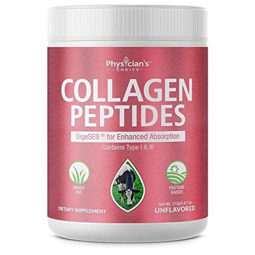 Collagen Peptides Powder - Double Hydrolyzed [Enhanced Absorption] 14 Amino Acids - Grass Fed Collagen Protein for Sports Recovery Hair Growth Skin Nails Joints; Non-GMO Keto Supplement, Unflavored