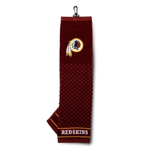 Team Golf NFL Washington Redskins Embroidered Golf Towel, Checkered Scrubber Design, Embroidered Logo