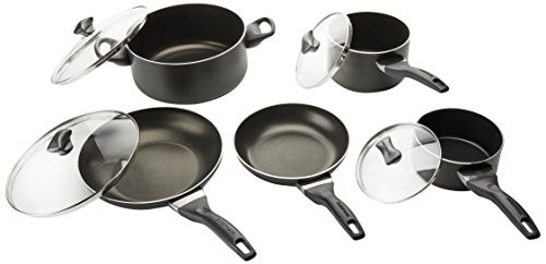 Farberware 21806 Cookware Set, Black