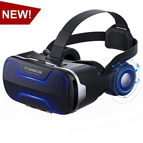 VR Headset,Virtual Reality Headset, VR SHINECON 3D VR Glasses for Movies, Video,Games - Virtual Reality Glasses VR Goggles for iPhone, Android and Other Phones Within 4.7-6.2 inch