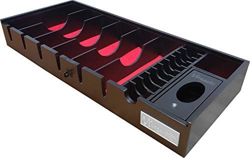 Vincent Master Case Black Wood Counter Top Tray Stylist Barber Tool Organizer Tray VT10200-B