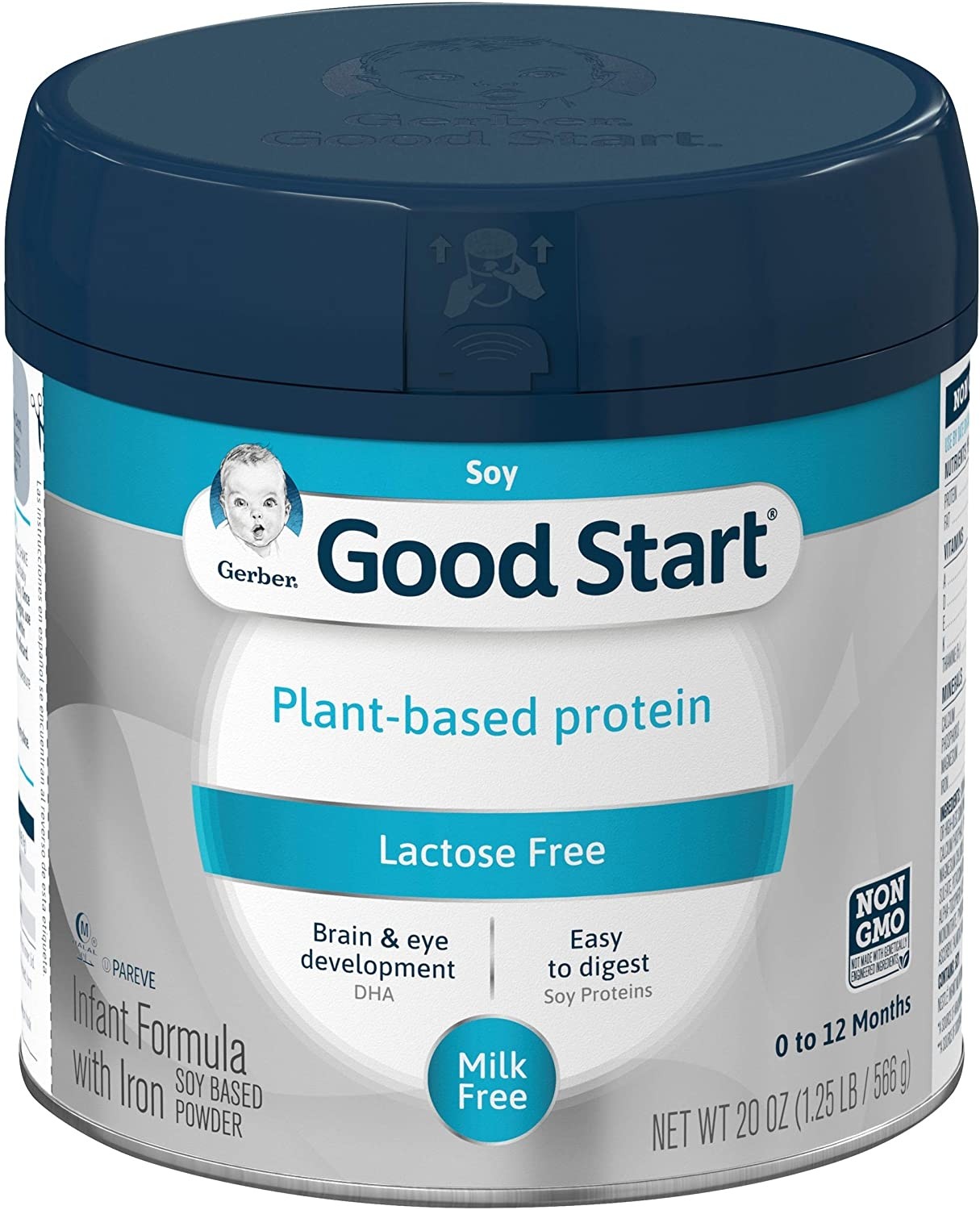 Gerber Good Start Baby Formula Powder, Soy, Lactose Free, Stage 1, 20 Ounce 