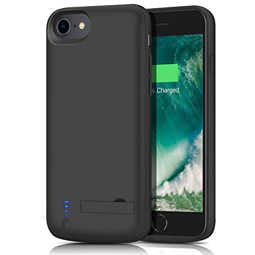 Battery Case for iPhone 8/7, Upgraded 5500mAh Portable Rechargeable Charging Case Extended Battery Pack Protective Charger Case for iPhone 8/7(4.7 inch) -Black