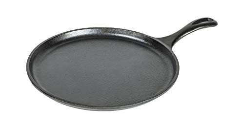 Lodge L9OG3 Cast Iron Round Griddle, Pre-Seasoned, 10.5 Inch (Pack of 1)