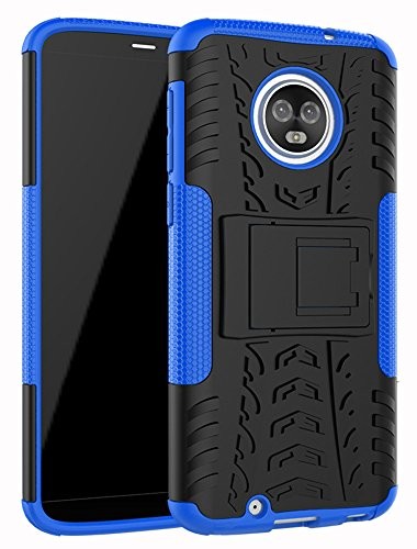 Moto G6 Case,Yiakeng Dual Layer Wallet Accessories Bumper Hard Protective Flip Waterproof Phone Cases Cover with A Kickstand for Motorola Moto G (6th Generation) 5.7"